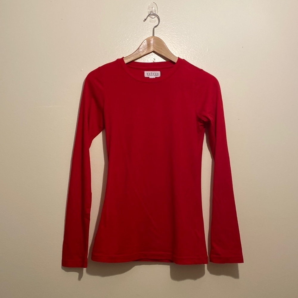 VELVET BY GRAHAM & SPENCER REF LONG SLEEVE TEE . Size S . New